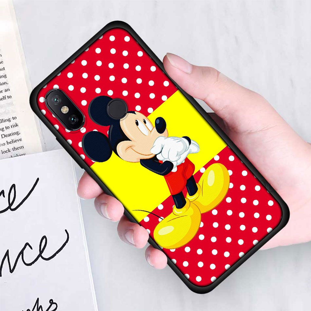 silicone Case for Xiaomi Mi A2 8 9 SE Lite Pro 6 F1 A1 A2 5X 6X Casing Anti-drop Soft TPU Back Phone Cover HHH31 Mickey Mouse