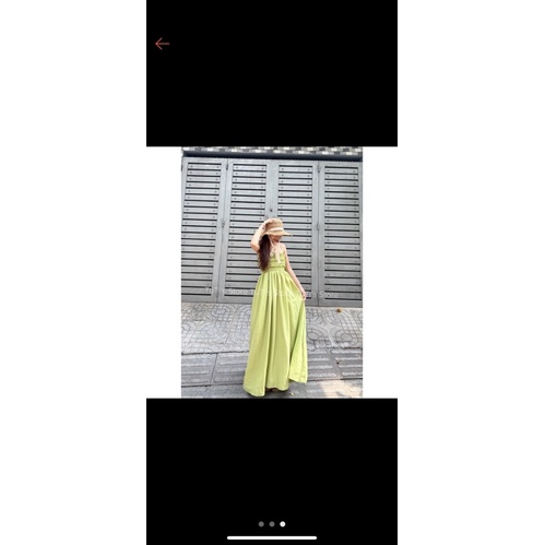 Vải đũi sợi tre màu xanh cốm may váy áo