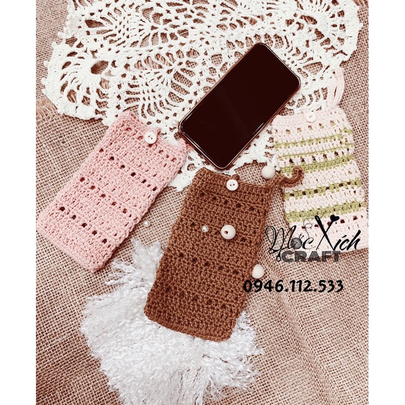 Phone case túi đựng điện thoại, sạc dự phòng hàng thủ công