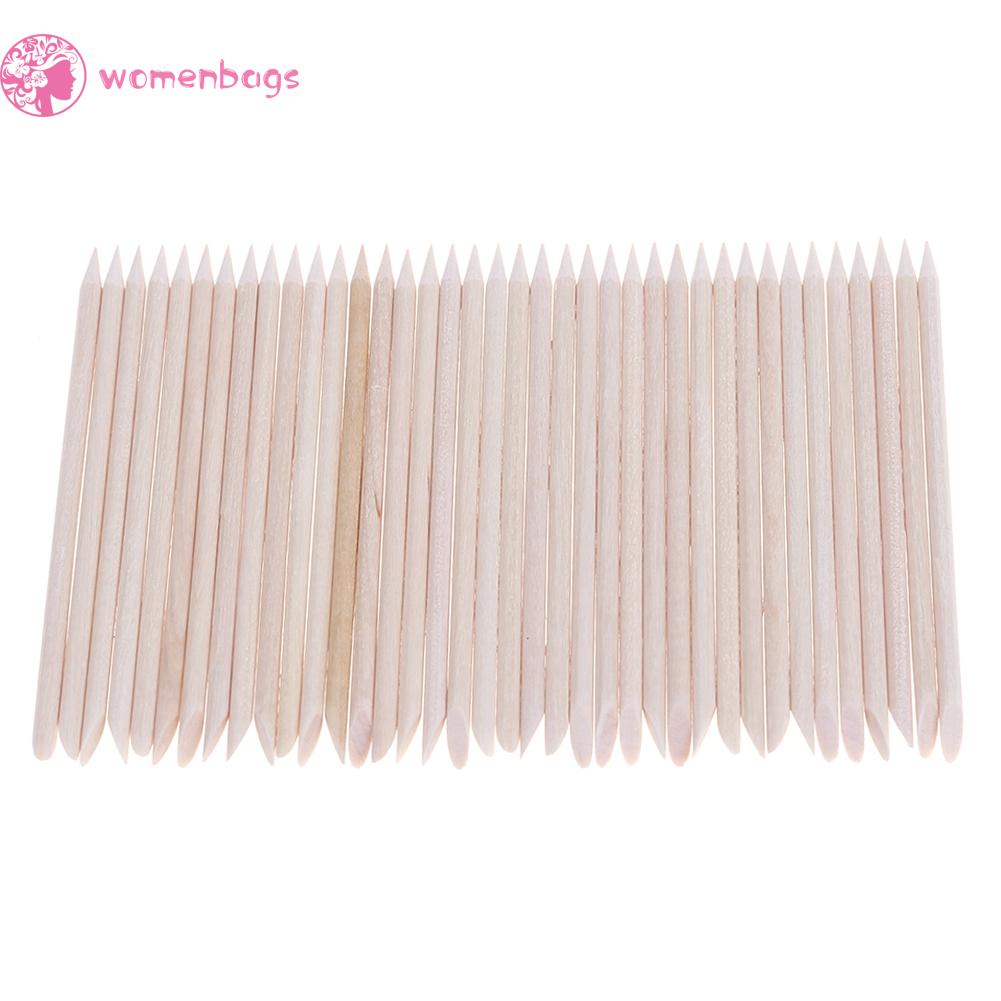 Túi 100 Que Gỗ Làm Sạch Biểu Bì Da Tiện Dụng<br>