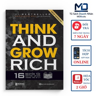 Sách Kỹ Năng - Think And Grow Rich - 16 Nguyên Tắc Nghĩ Giàu Làm Giàu Trong Thế Kỉ 21 - Đọc Kèm Apps - Bizbooks