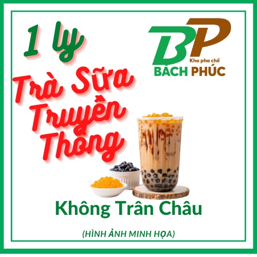 SET NGUYÊN LIỆU 1 LY TRÀ SỮA TRUYỀN THỐNG THƠM NGON - NGUYÊN LIỆU PHA CHẾ TRÀ SỮA