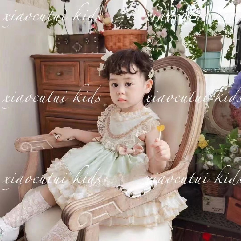 Đầm công chúa lolita phối ren thời trang mùa thu mới dành cho bé gái 2021 tuổi