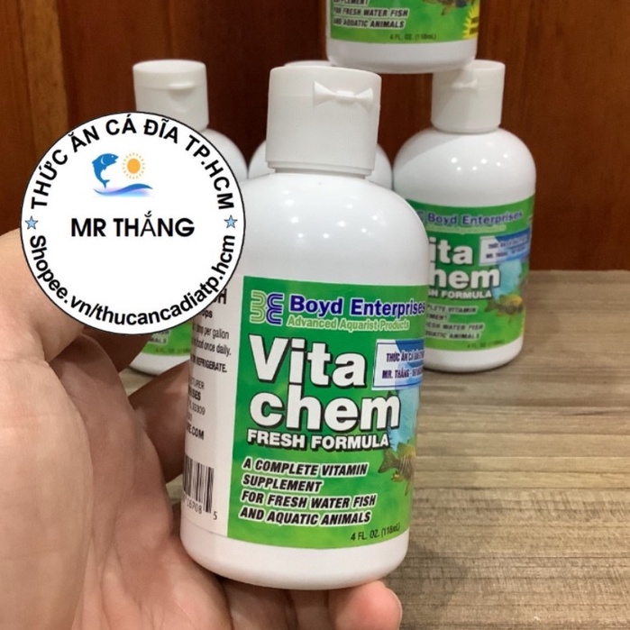 Vitachem Fresh Fromula : Bổ sung Vitamin tươi tăng cường sức khỏe cho cá.