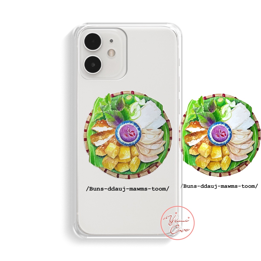 Ốp điện thoại FOOD XÈO-BÚN Yumi Case cho Iphone Samsung Vsmart Oppo Huawei Xiaomi Vivo Nokia Realme Poco Redmi