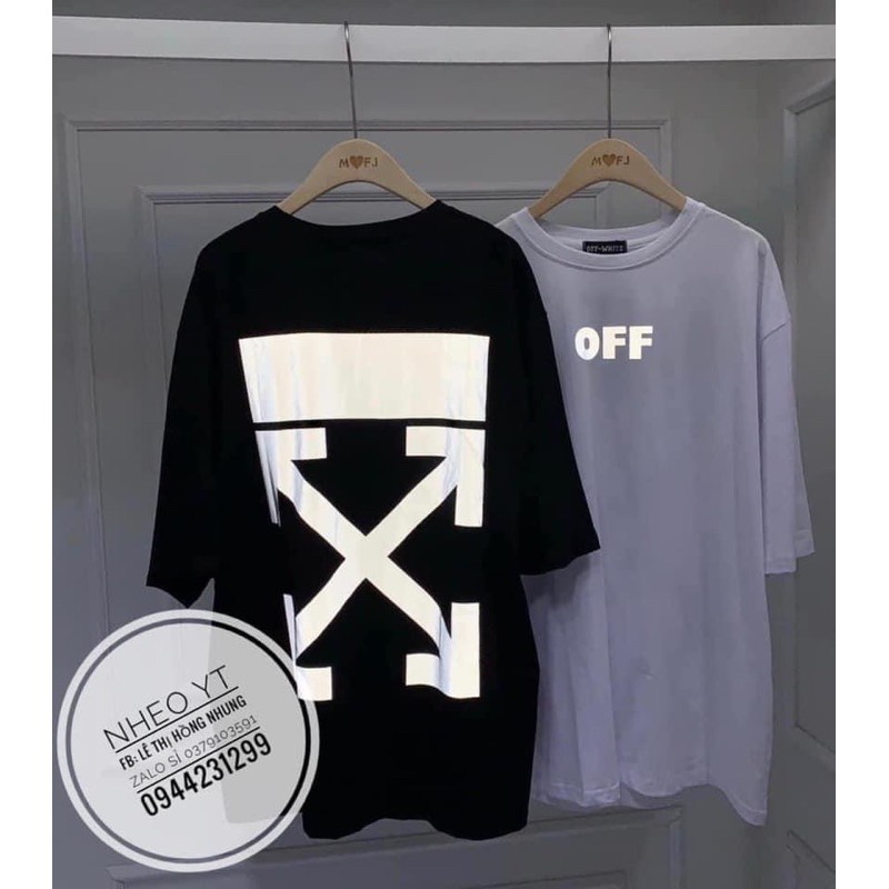 Áo thun Xwhite of phản quang trắng - áo phông form thụng nam nữ phản quang in lưng chất cotton mịn đẹp tay lỡ