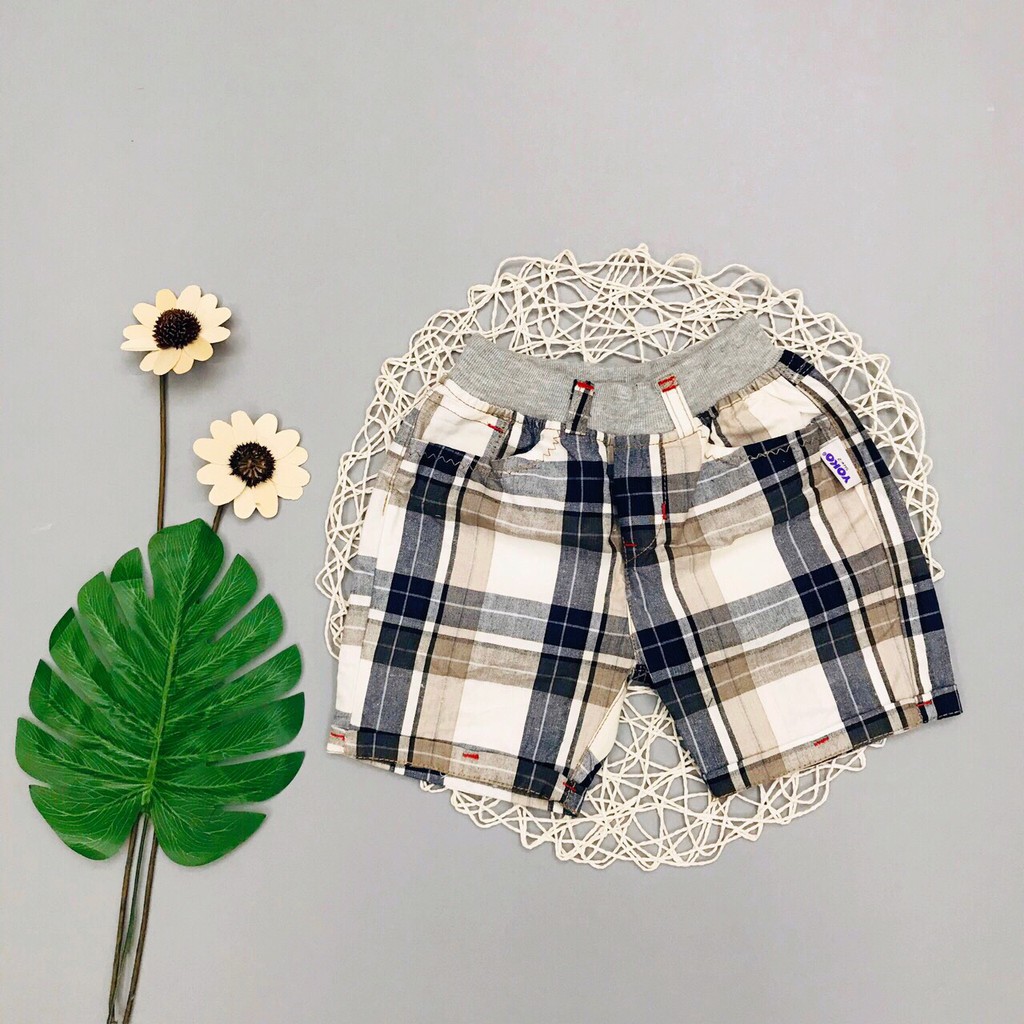 [Hàng Hót] Quần Short Bé Trai, Size 2-8, Hàng Made In Vn, Chất Kaki Xuất Dư Đẹp, Màu Kẻ Rất Khỏe Khoắn