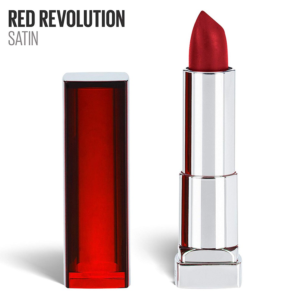 Son môi đỏ Maybelline New York ColorSensational Lipcolor Red Revolution 630 4,2g (Mỹ)