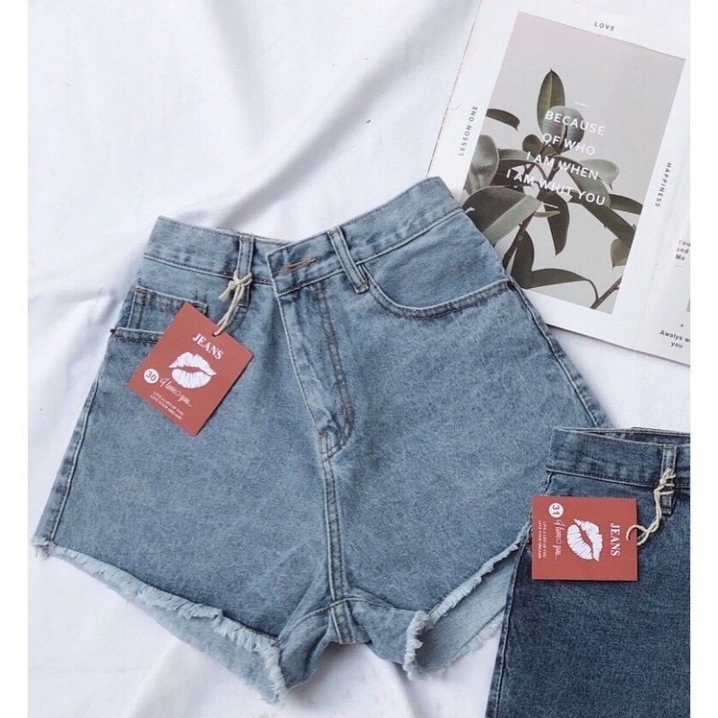 [Mã FAMAYWA giảm 10K đơn 50K] quần short jean nữ,quần bò nữ cạp cao,quần sooc jean nữ cạp cao