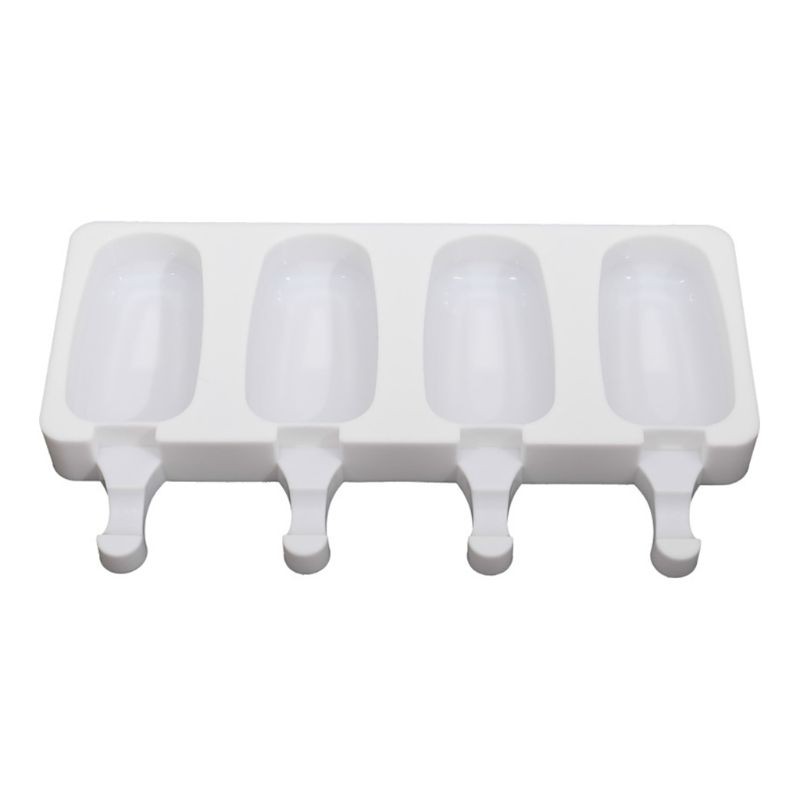 Set 4 Khuôn Silicon Làm Kem Que Tiện Dụng