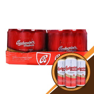 Bia Budweiser Budvar thùng 24 lon - 500ml