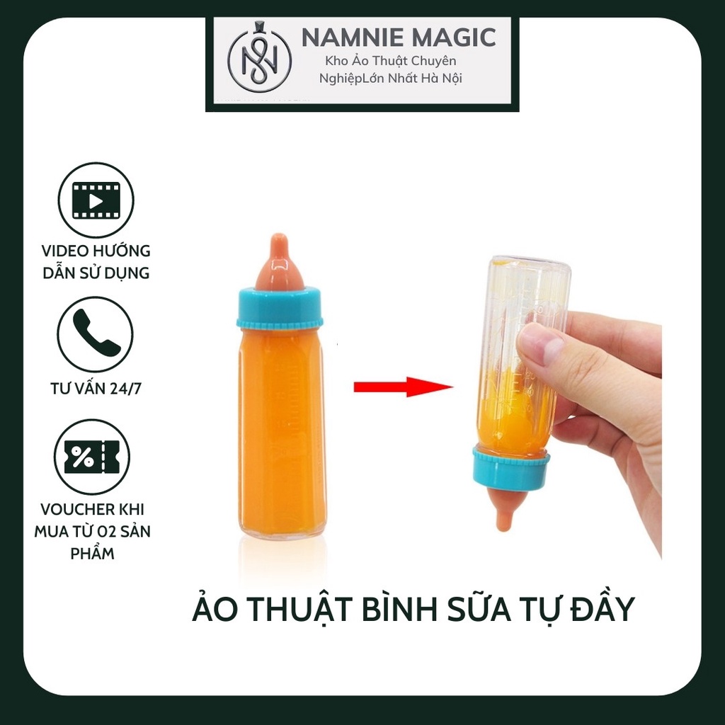 Ảo Thuật Bình Sữa Ma Thuật , Đạo Cụ Biểu Diễn, Đồ Chơi Sáng Tạo,Thông Minh, Troll Vui Nhộn