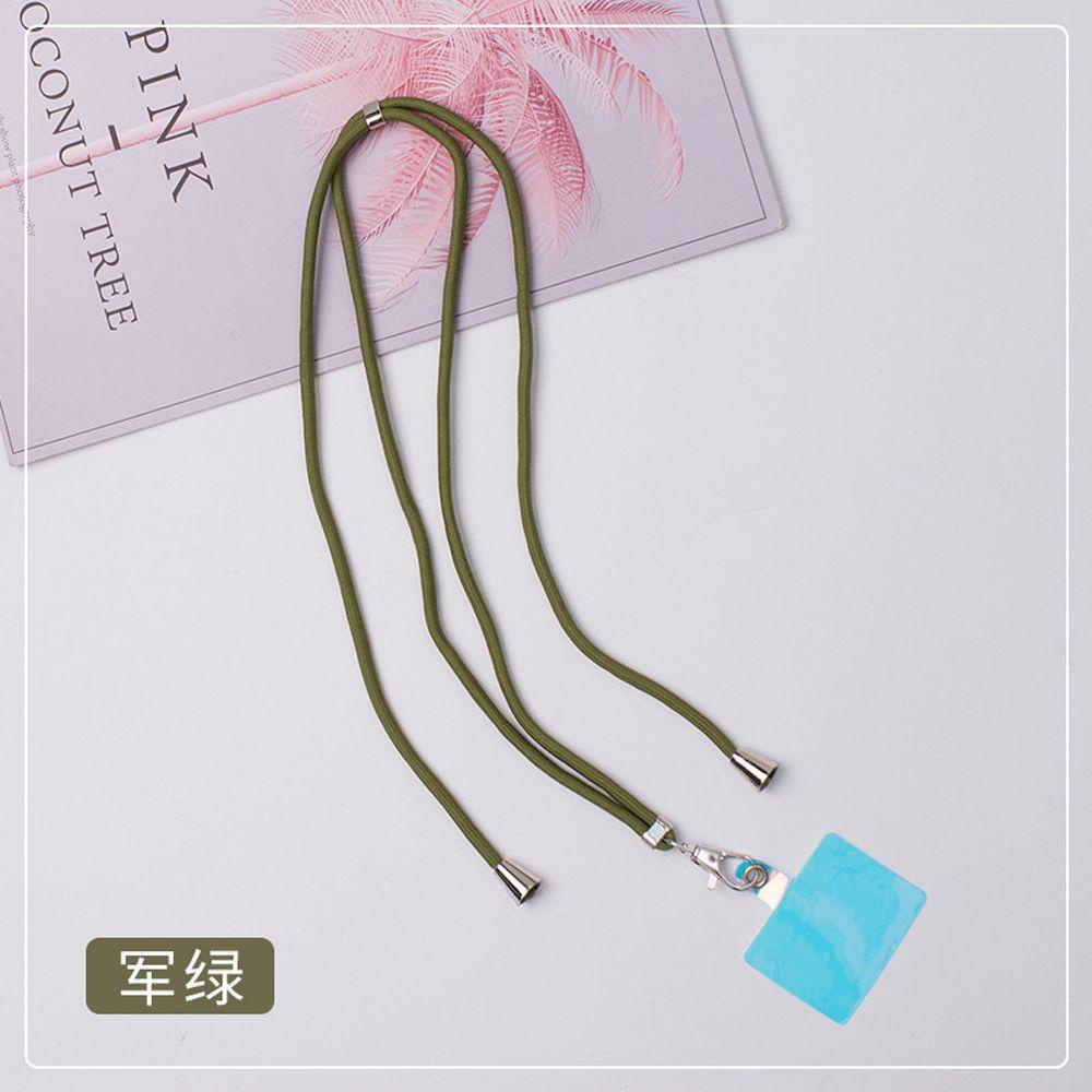 GLENES Universal Phone Lanyards Adjustable Nylon Soft Rope Crossbody Patch Phone Lanyards Mobile Phone Accessories Anti-lost Fashion Halter Safety Back Sticker Mobile Phone Strap/Multicolor