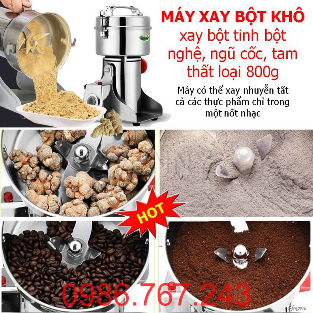 Máy xay các loại đồ khô trong nhà bếp như quế, hồi, hạt, tỏi, ớt.....800g