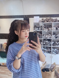 Mái thưa tóc thật móc tay