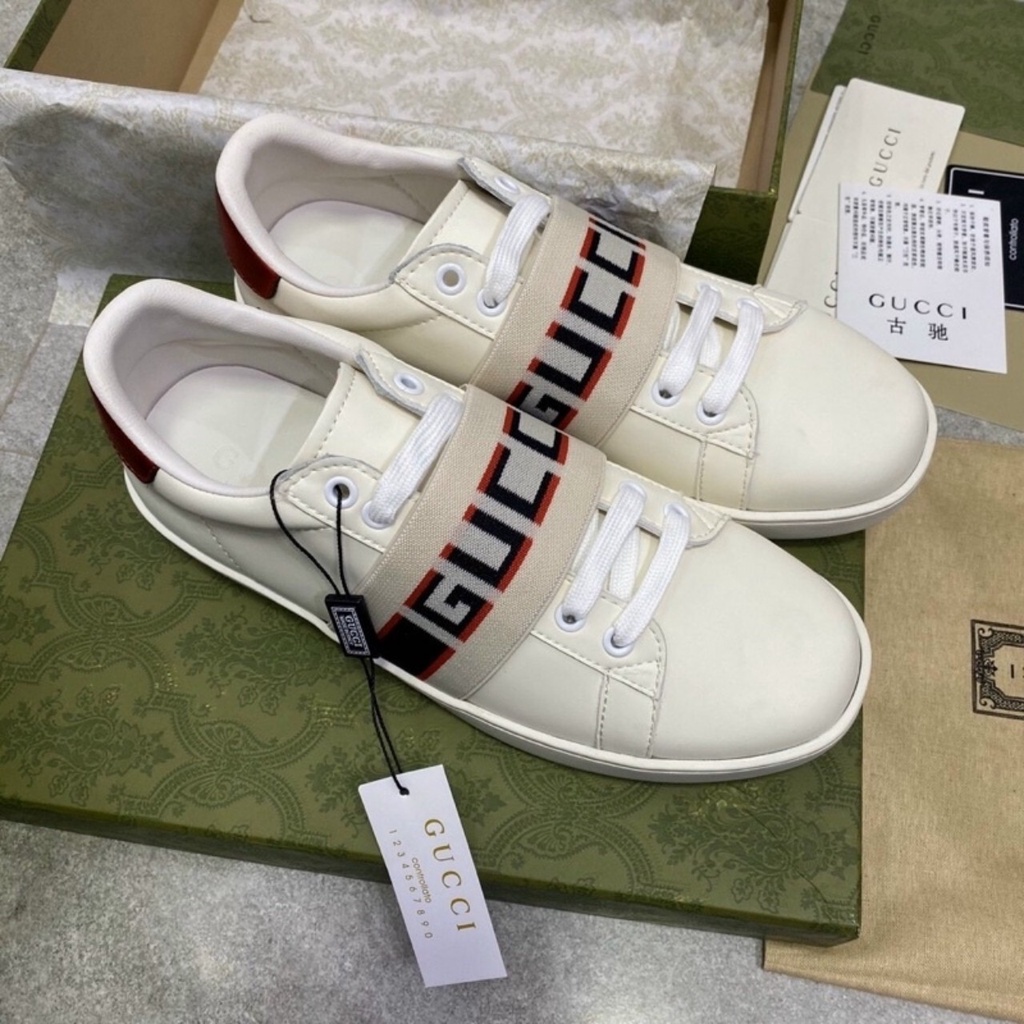 GIÀY GUCCI ĐOÀN VĂN HẬU GUCCI ACE CHUN GÓT ĐỎ BẢN CAO CẤP NAM NỮ