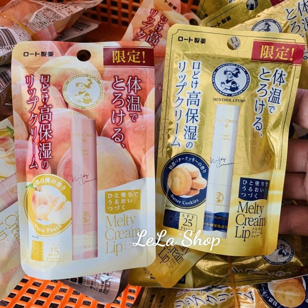 Son Dưỡng Môi Chống Nắng MELTY CREAM LIP ROHTO nội địa Nhật