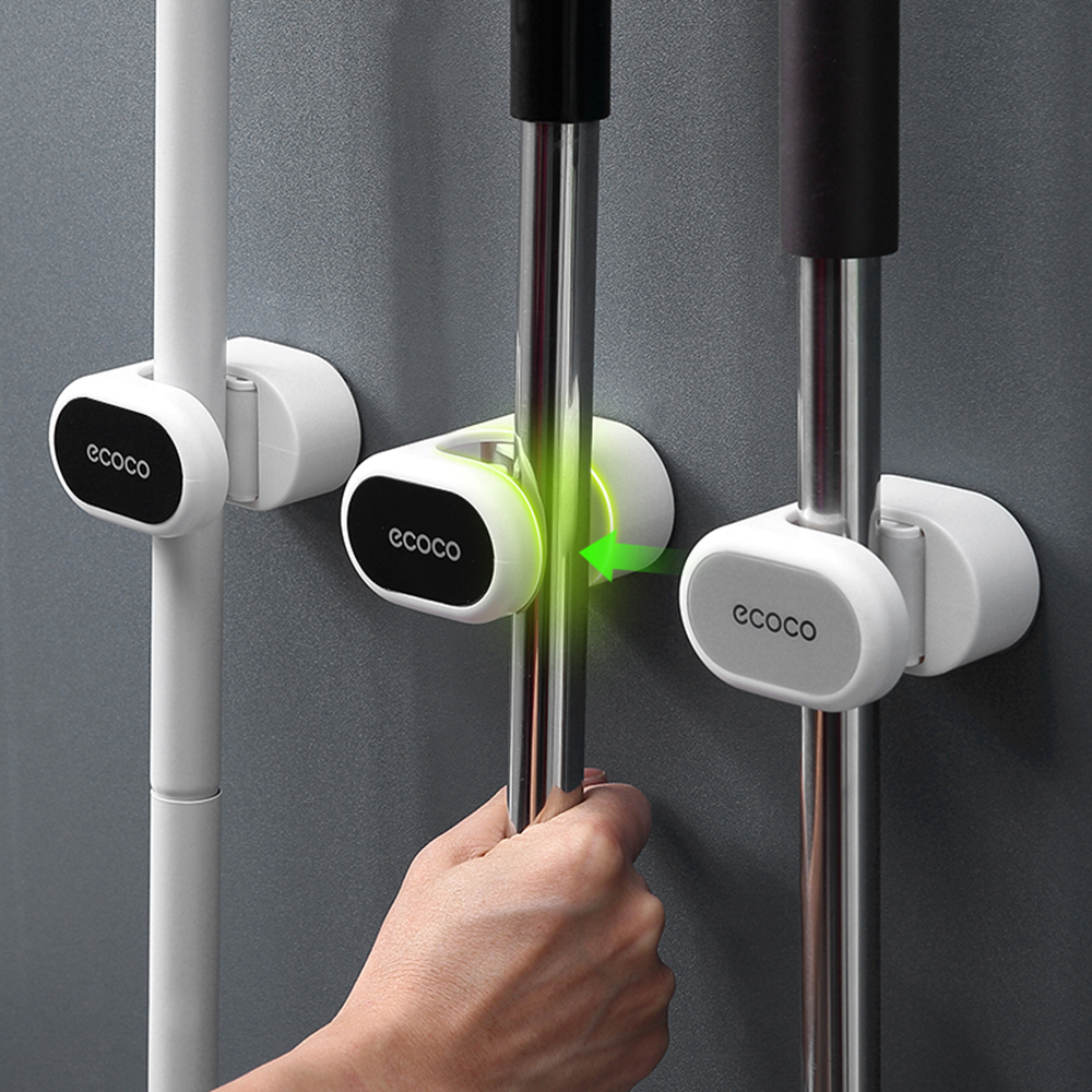 Giá treo cây lau nhà gắn tường tiện lợi tùy chọn màu sắc