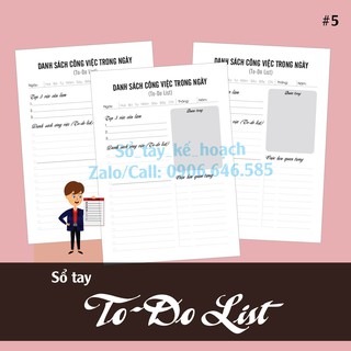 💖Sổ tay ghi chép 💖 Sổ tay danh sách công việc hàng ngày khổ A5 (14,2 x 21cm)_120 trang – In bằng giấy trắng cao cấp
