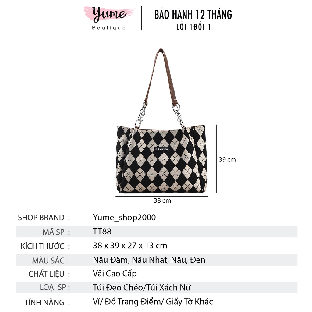 [FreeShip] Túi Đeo Vai Cỡ Lớn In Họa Tiết, Túi Xách Thời Trang Cho Nữ 2022 TT88