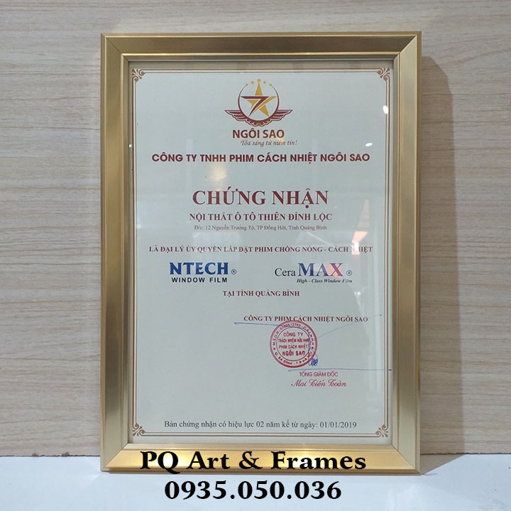 Khung Bằng Khen  A4cm, Giấy Chứng Nhận, Giấy Chứng Chỉ, Treo Tường Trang Trí