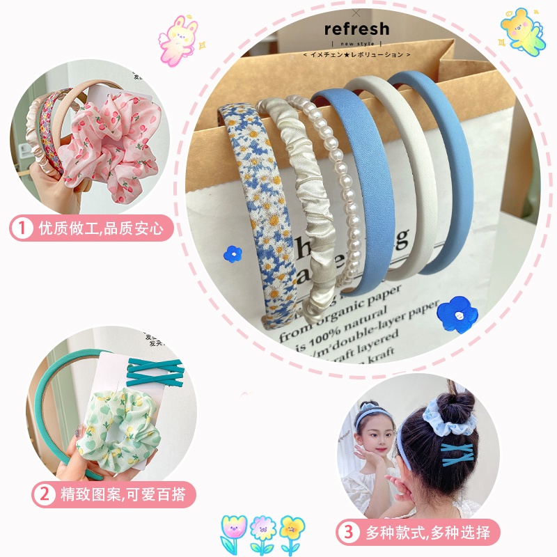 Set 8 cài tóc đính ngọc trai giả thời trang cho nữ