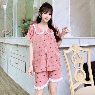 Đồ bầu mặc nhà mùa hè chất mát có khóa sau sinh