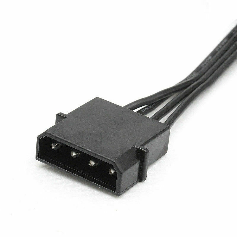 Dây Cáp Nguồn 4Pin IDE Sang 5 Cổng 4Pin Molex Sang Nhiều Cổng SATA 18AWG Cho Ổ Cứng HDD SSD PC