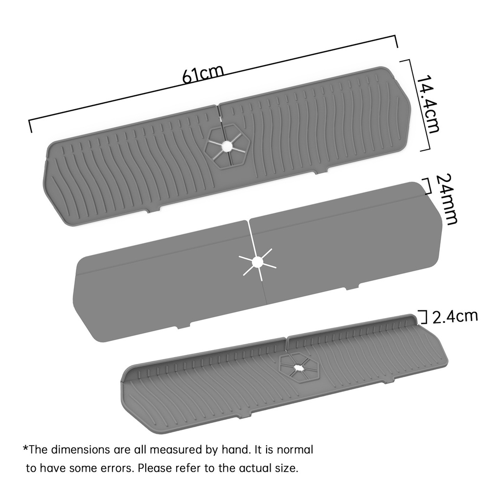 Thảm Silicone Phơi Khô Chén Dĩa 2 Kích Thước Nâng Cấp 61 * 14.8 Cm