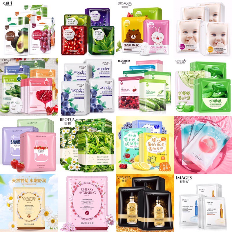 MẶT NẠ TRÁI CÂY HOA QUẢ NỘI ĐỊA TRUNG