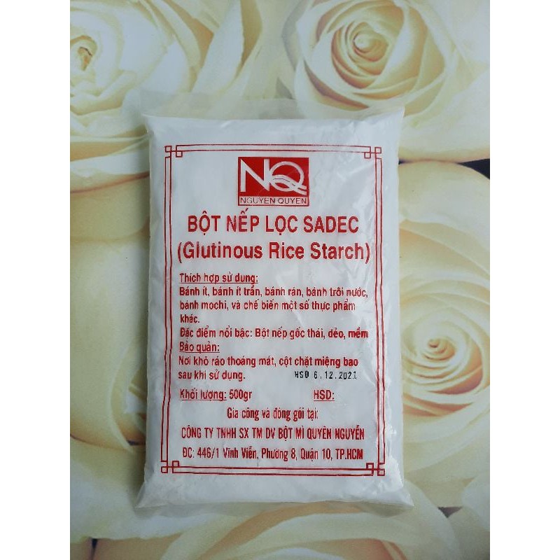 Bột nếp lọc gốc thái NQ mịn gói 500g