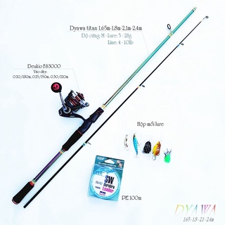 Bộ Cần Lure Titan Dyawa máy đứng