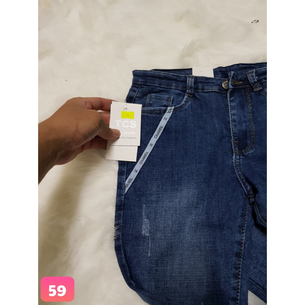 Quần Jean Nữ Watt Trơn Xanh Nhạt nhẹ nhàng trẻ trung from chuẩn ms 59 | BigBuy360 - bigbuy360.vn