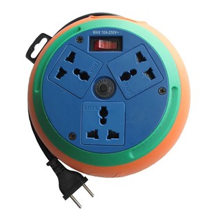 Ổ Cắm Đĩa Bay LIOA Cuộn Dây Kín Dây 5 Mét 3 Ổ Đa Năng DB52-10A