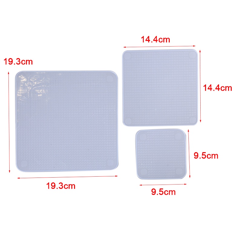 Bộ 4 Nắp Silicone Bảo Quản Thực Phẩm Tái Sử Dụng Tiện Lợi 1