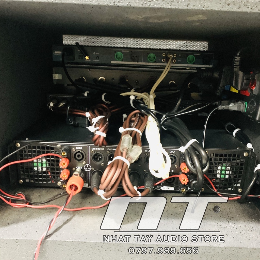 Dàn âm thanh NT 1504 FX kết hợp 2 loa full 30, Loa kéo điện công suất lớn cao cấp, dàn nhạc sống di động