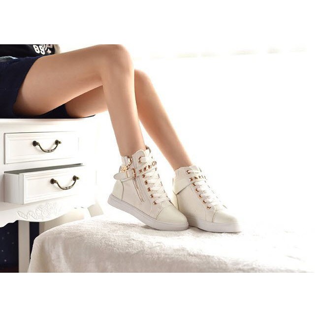 Giày Boot vải nữ xinh cá tính B002T | BigBuy360 - bigbuy360.vn