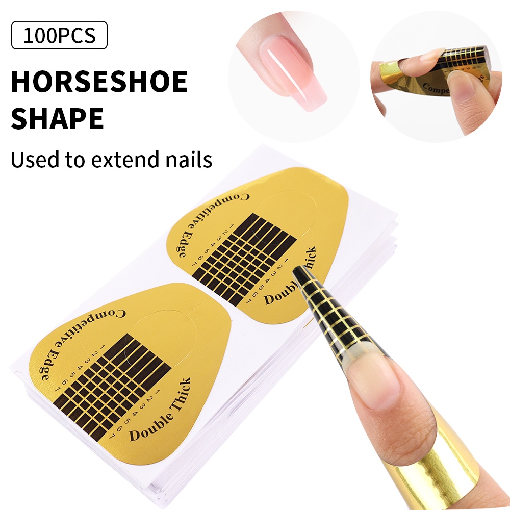 Bộ 100 Miếng Dán Nối Móng Tay Chống Nước