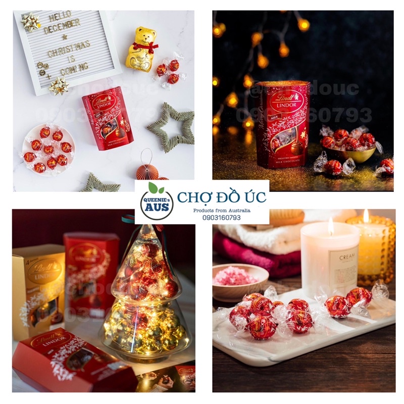 Chocolate sữa LINDT Lindor cao cấp hộp 235g - nhập Úc 🇦🇺