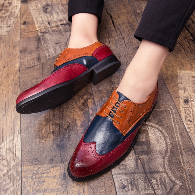 Noble vintage leather shoes for men