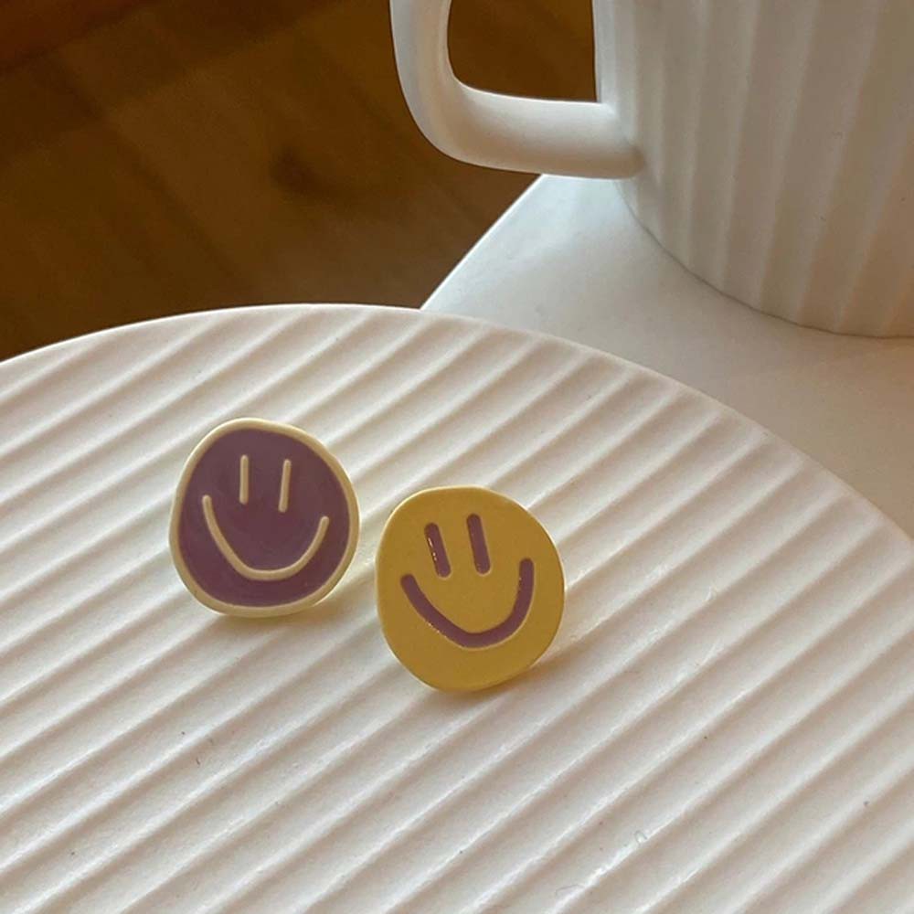 Bông tai kiểu mặt cười phong cách Hàn Quốc dễ thương cho nữ