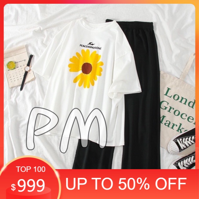 Sét áo 3D + quần ống rộng cạp cao , áo thun nam nữ, quần khaki, quần nữ, sét bộ mặc ở nhà, áo thun tay dài MODY