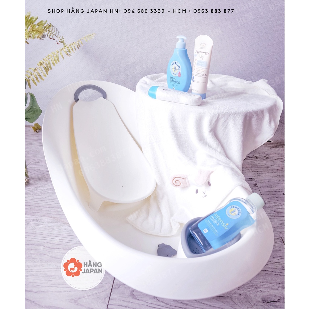 Chậu tắm phi thuyền cho bé - Chất liệu an toàn, màu kem siêu xinh 85*50*35cm