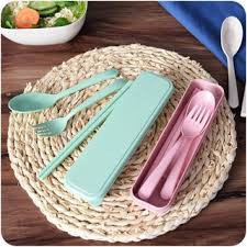 Bộ Thìa  , Dĩa , Đũa 3 Chi Tiết Lúa Mạch 1601 Shop  Đức Tài Store