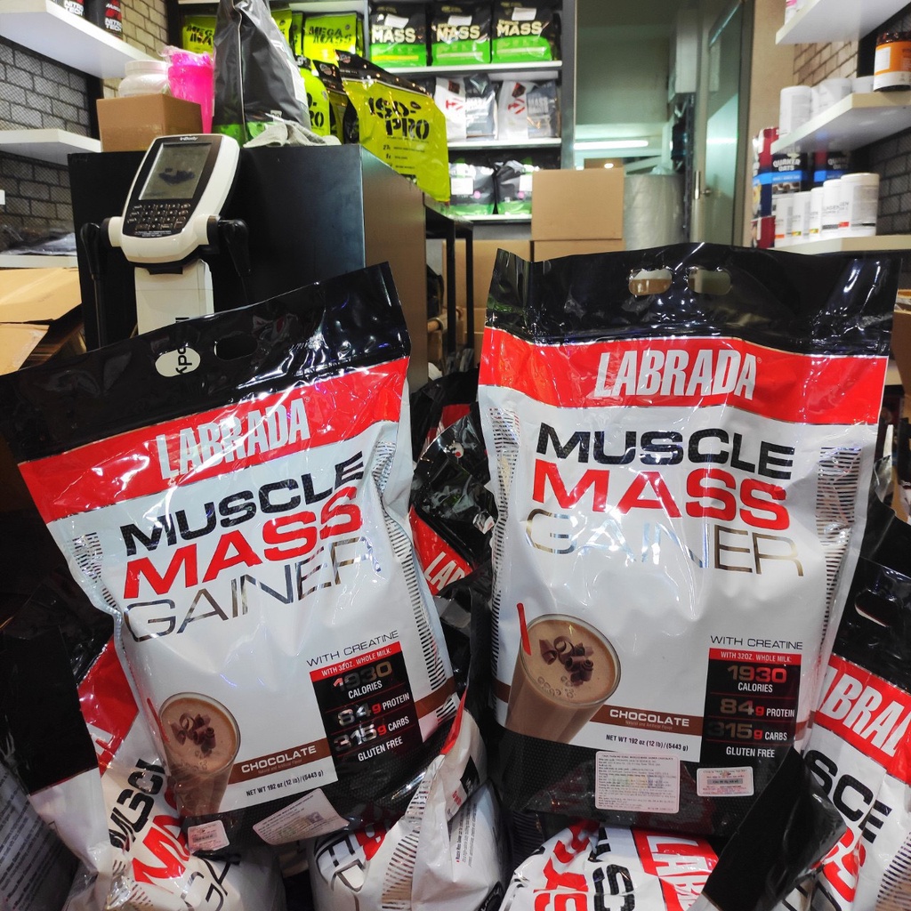 Mass Tăng Cân LABRADA MUSCLE MASS 12lbs 16 Lần Dùng , Tăng Cân Tăng Cơ Nhanh Chóng-Hàng Hãng Phân Phối