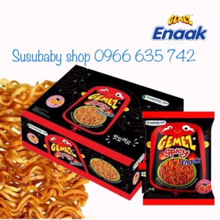Snack Mỳ Enaak Spicy vị cay 30 gói/14gr (đen)