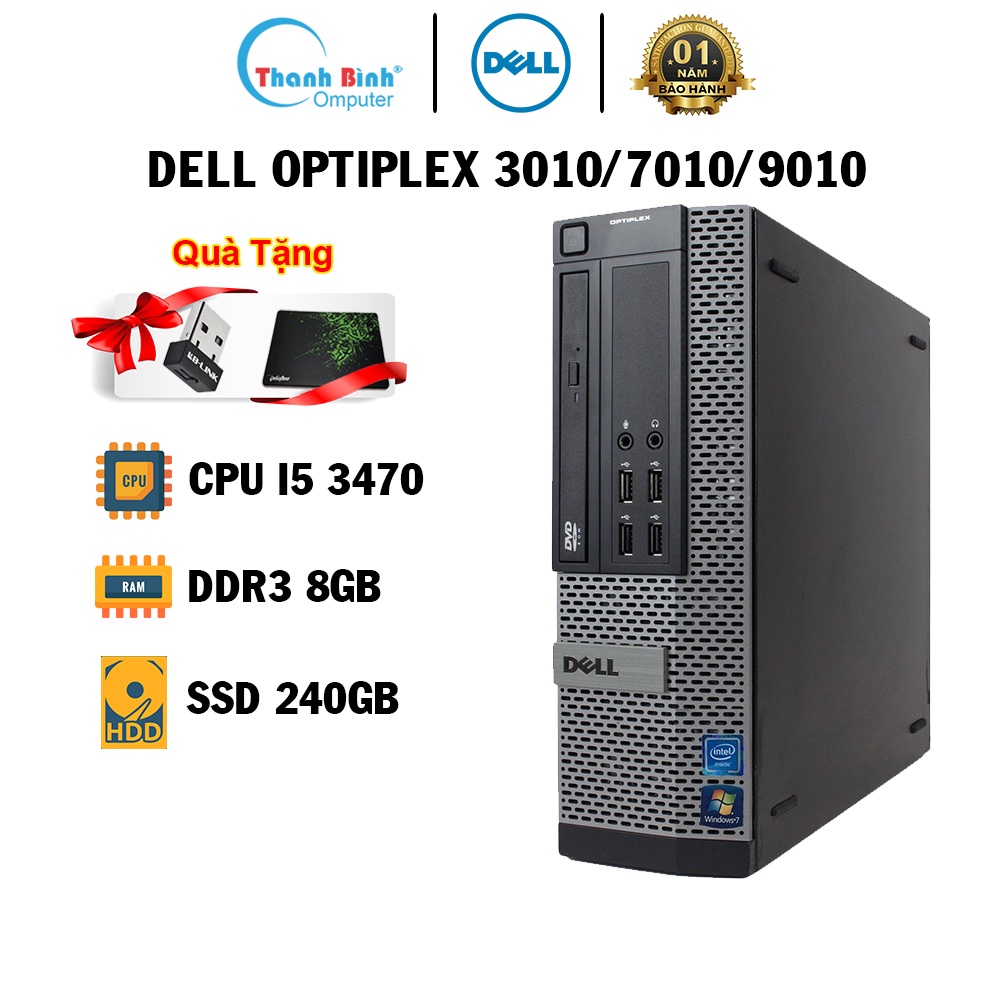 Máy Tính Đồng Bộ ThanhBinhPC Dell Optiplex 3010/7010 ( I5 3470/8G/240G ) - BẢO HÀNH 12 THÁNG 1 - Dell Đồng Bộ