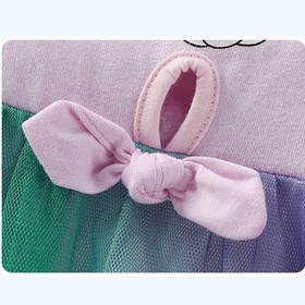 Q315 váy mèo tím phối chân ren  sắc màu cho bé gái của Little Maven