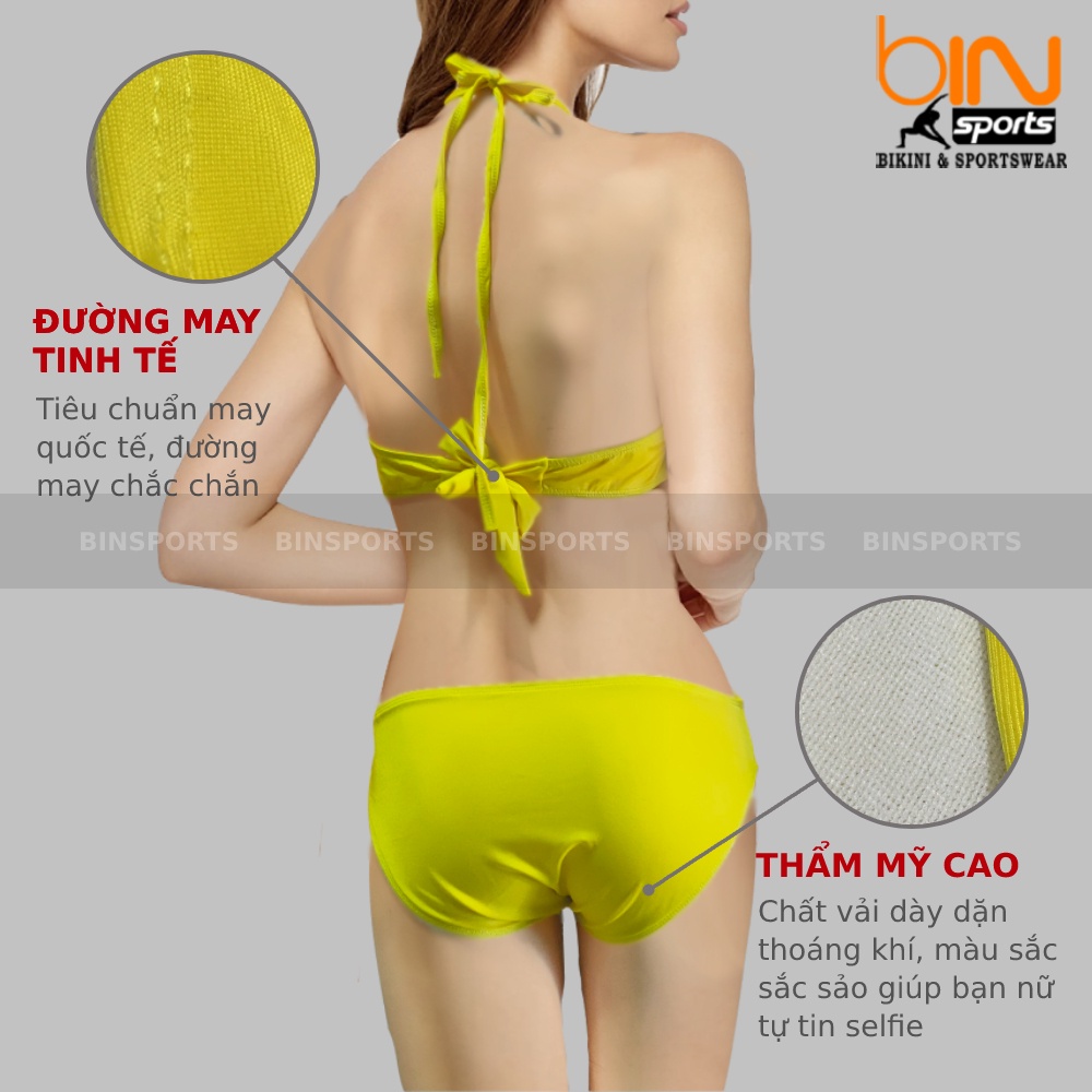 Đồ Bơi Nữ Một Mảnh Đi Biển Khoét Eo Mút Nâng Freesize Bin Sports BHV044