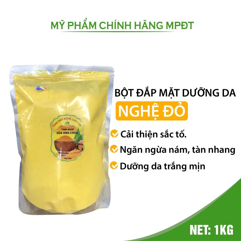 1 KG Tinh bột nghệ đắp mặt chăm sóc da, sạch mụn trứng cá